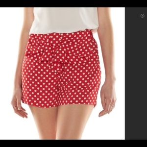 LC Lauren Conrad Disney Minnie Mouse Shorts
